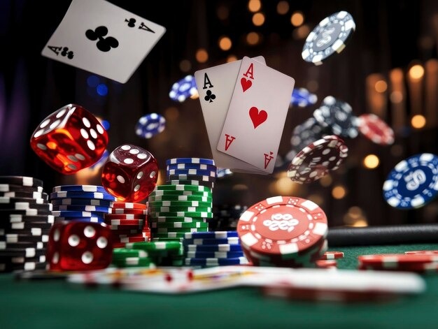 Live dealer table with multiple players in action